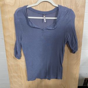 Half sleeve blue shirt